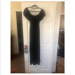 Black maxi dress